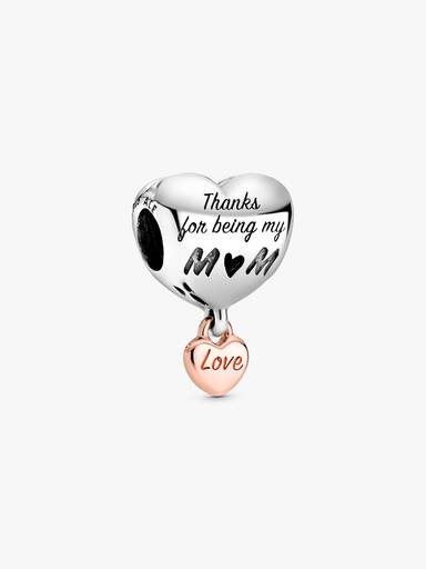 「Love You Mum」字樣心形串飾