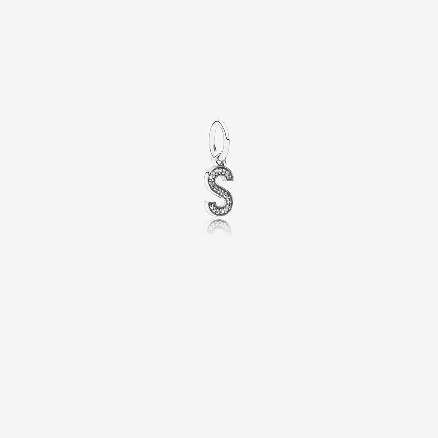 SALE - Letter S pendant charm image number 0