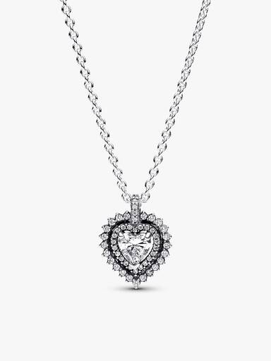 Sparkling Double Heart Halo Jewellery Gift Set