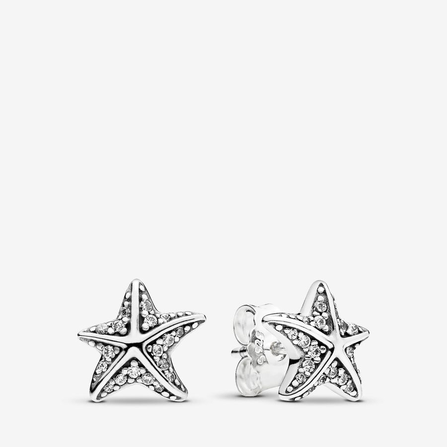 Tropical Starfish Earring Studs image number 0