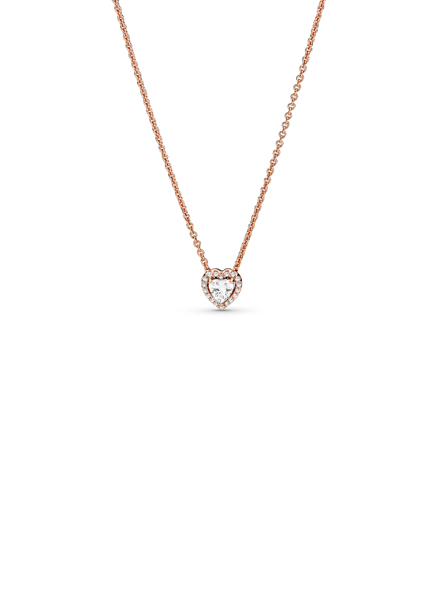 Sparkling Heart Collier Necklace