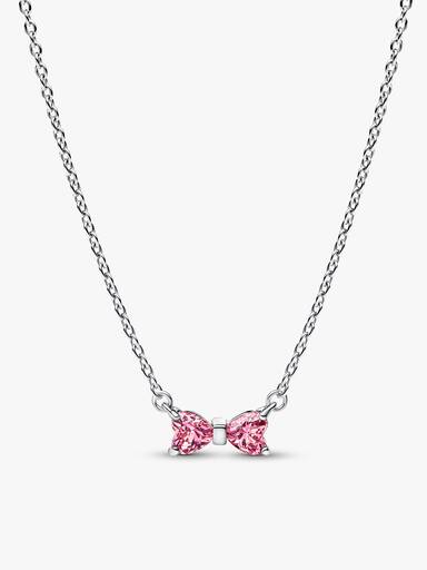 Sparkling Pink Bow Jewellery Set