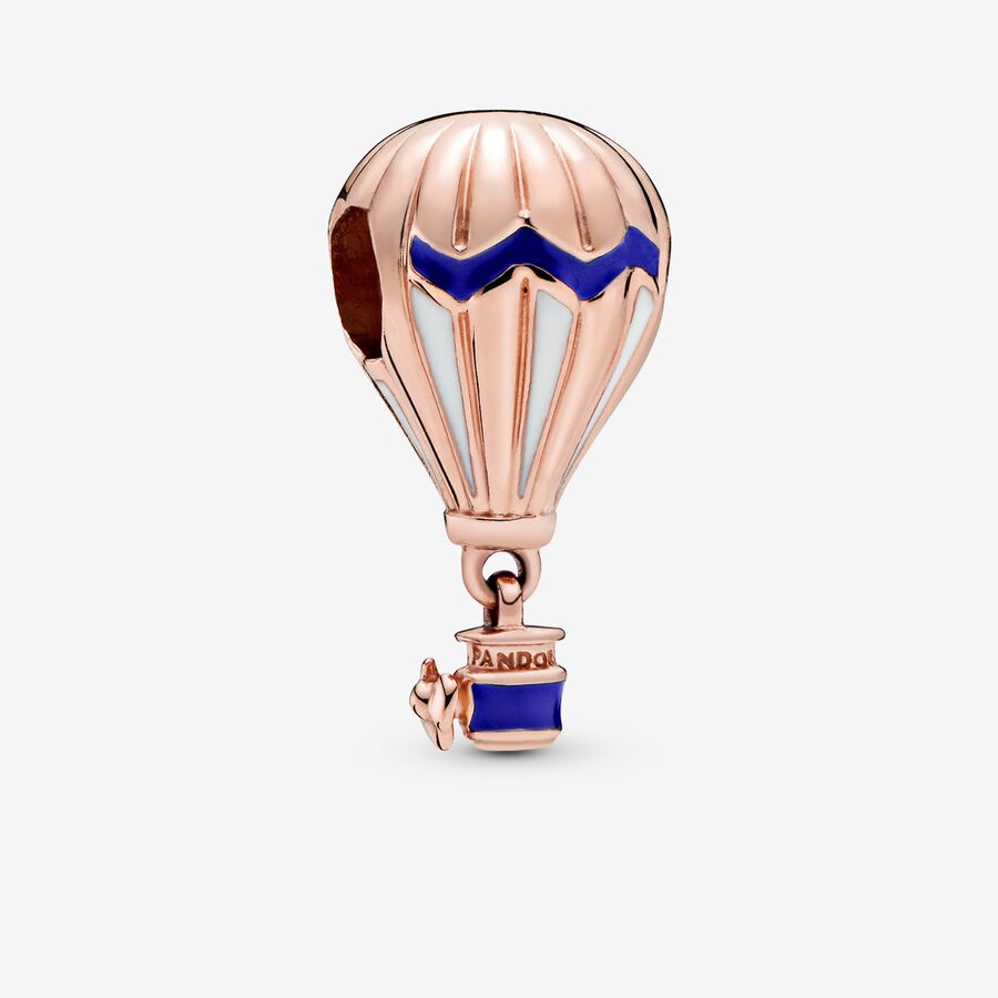 Blue Hot Air Balloon Travel Charm image number 0
