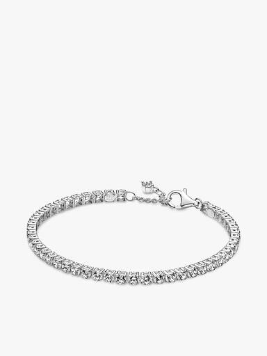 Sparkling Tennis Bracelet and Earrings Set