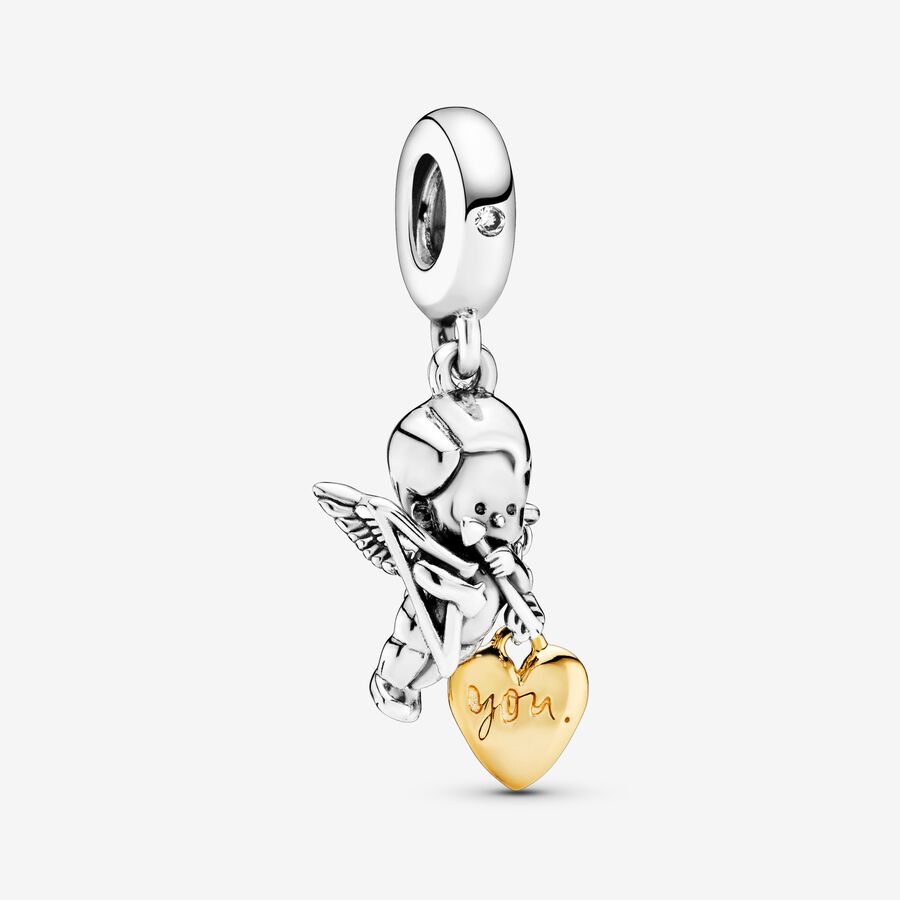 Cupid & You Heart Dangle Charm image number 0