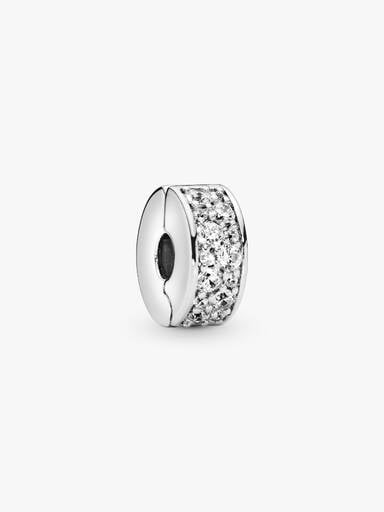 Clear Pavé Clip Charm