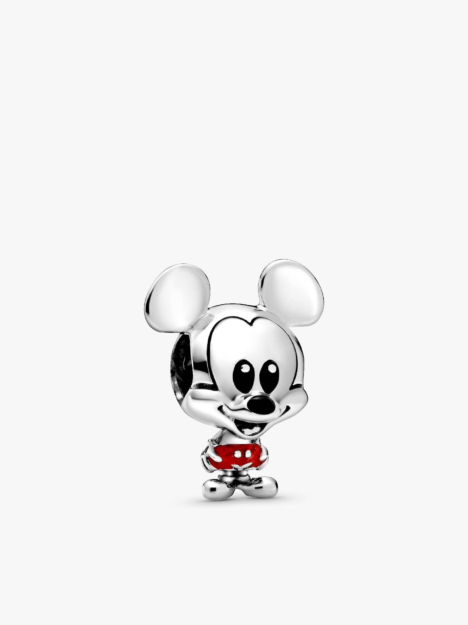Disney Mickey sterling silver charm with red and black enamel