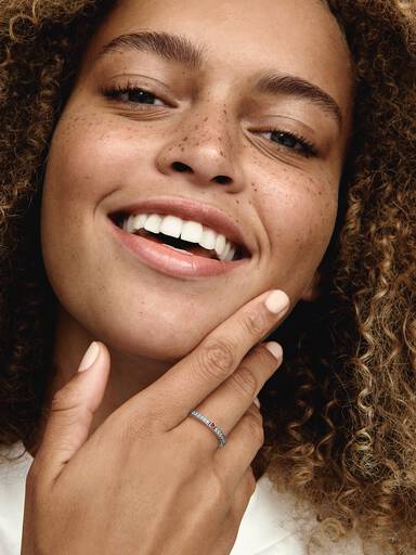 Sparkling Love Message Ring