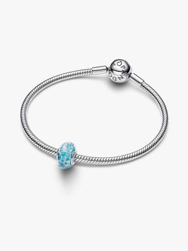 綠松石色閃爍 Murano 琉璃串飾