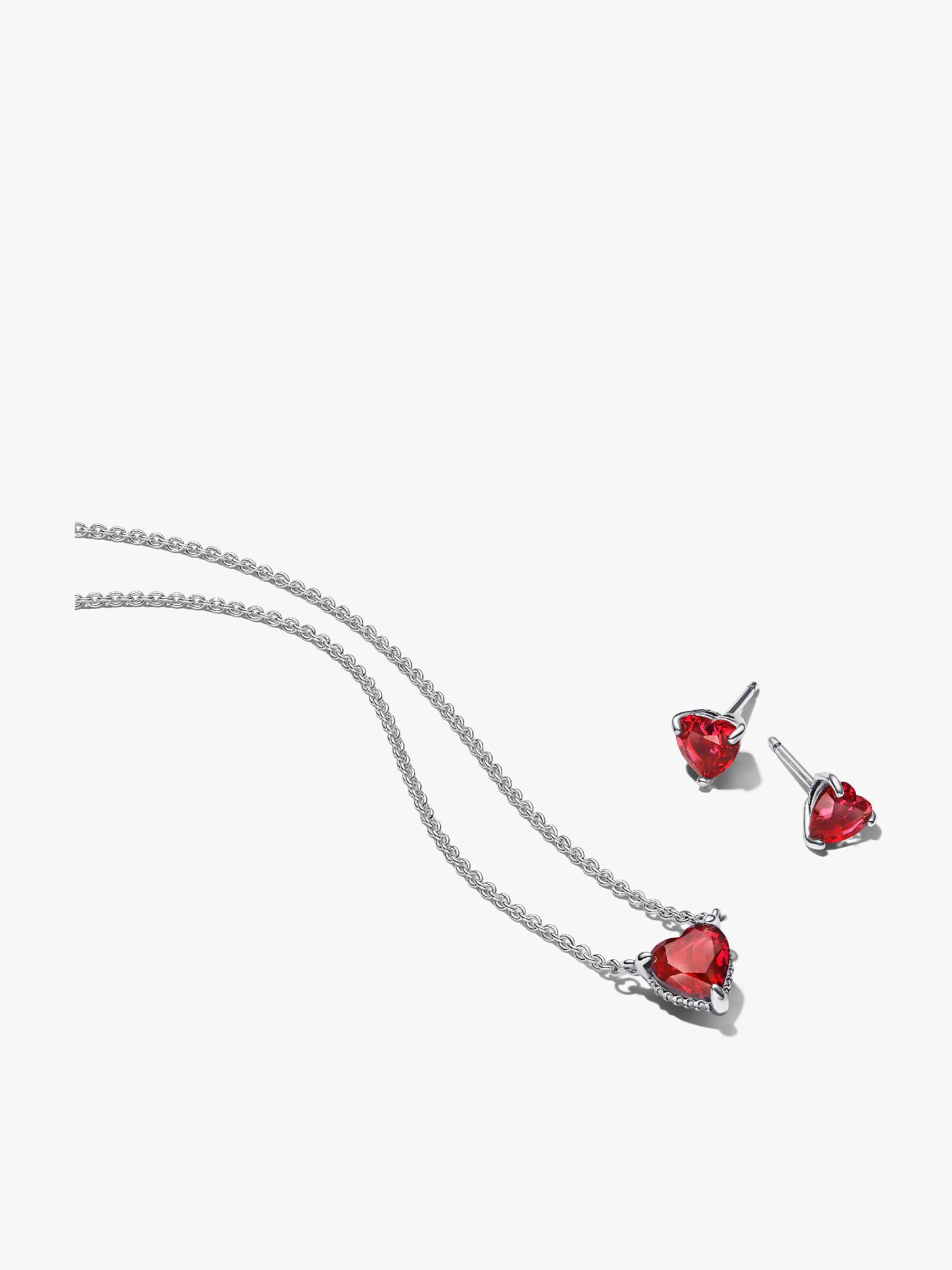 Sparkling Heart Halo Jewellery Gift Set