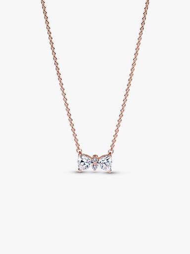 Sparkling Bow Necklace