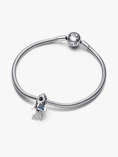 Space Love Rocket Charm