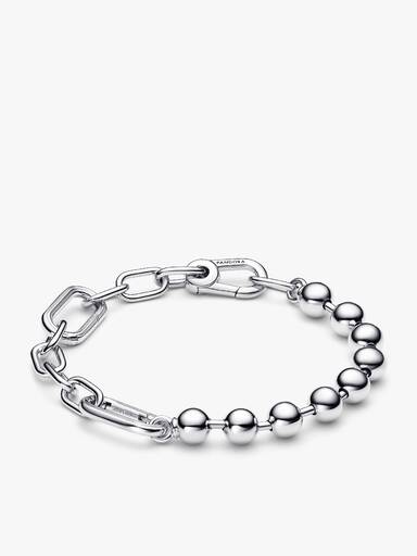 Rose Medallion and Heart Medallion Bracelet Set