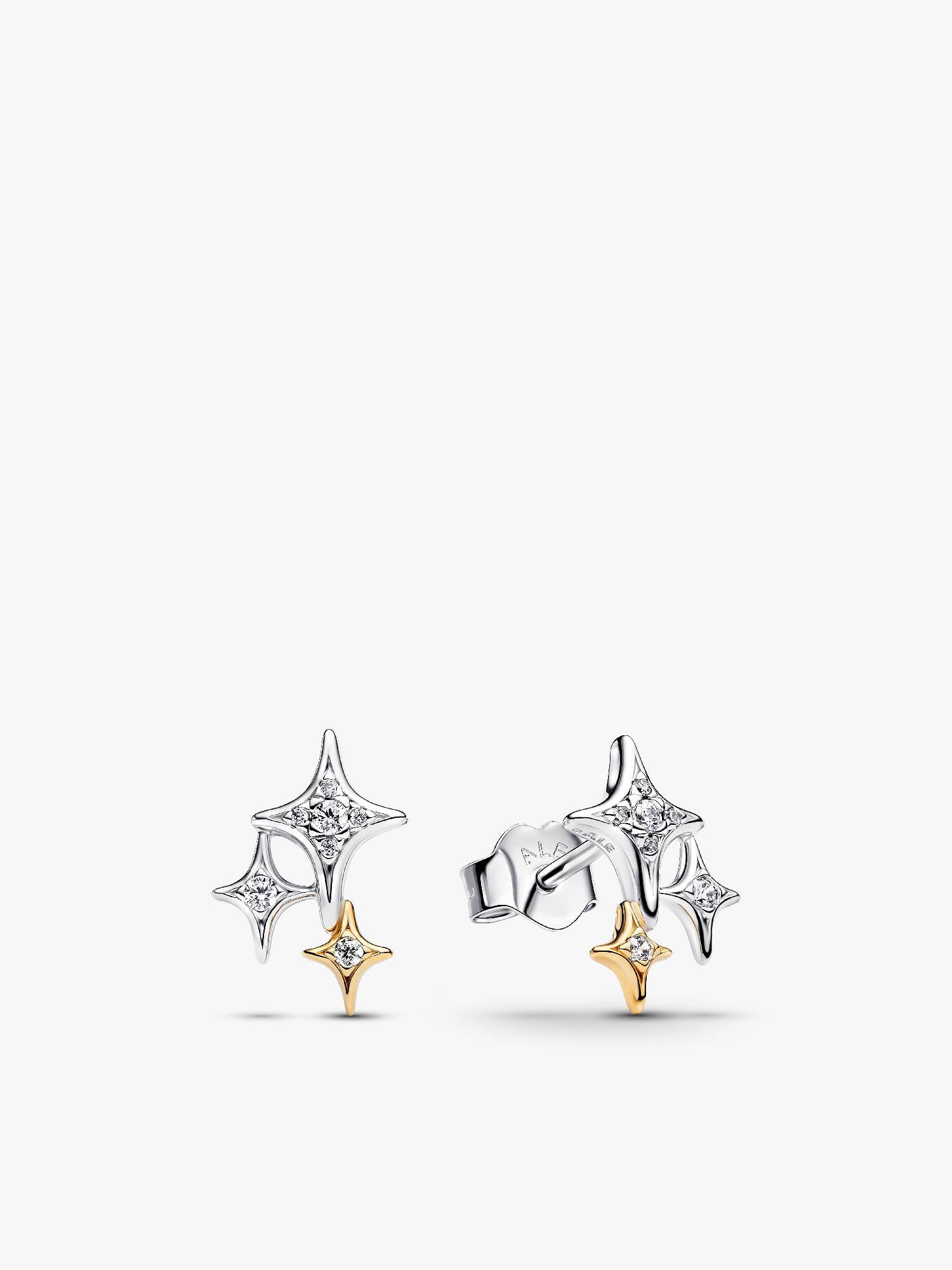 Triple Star Stud Earrings