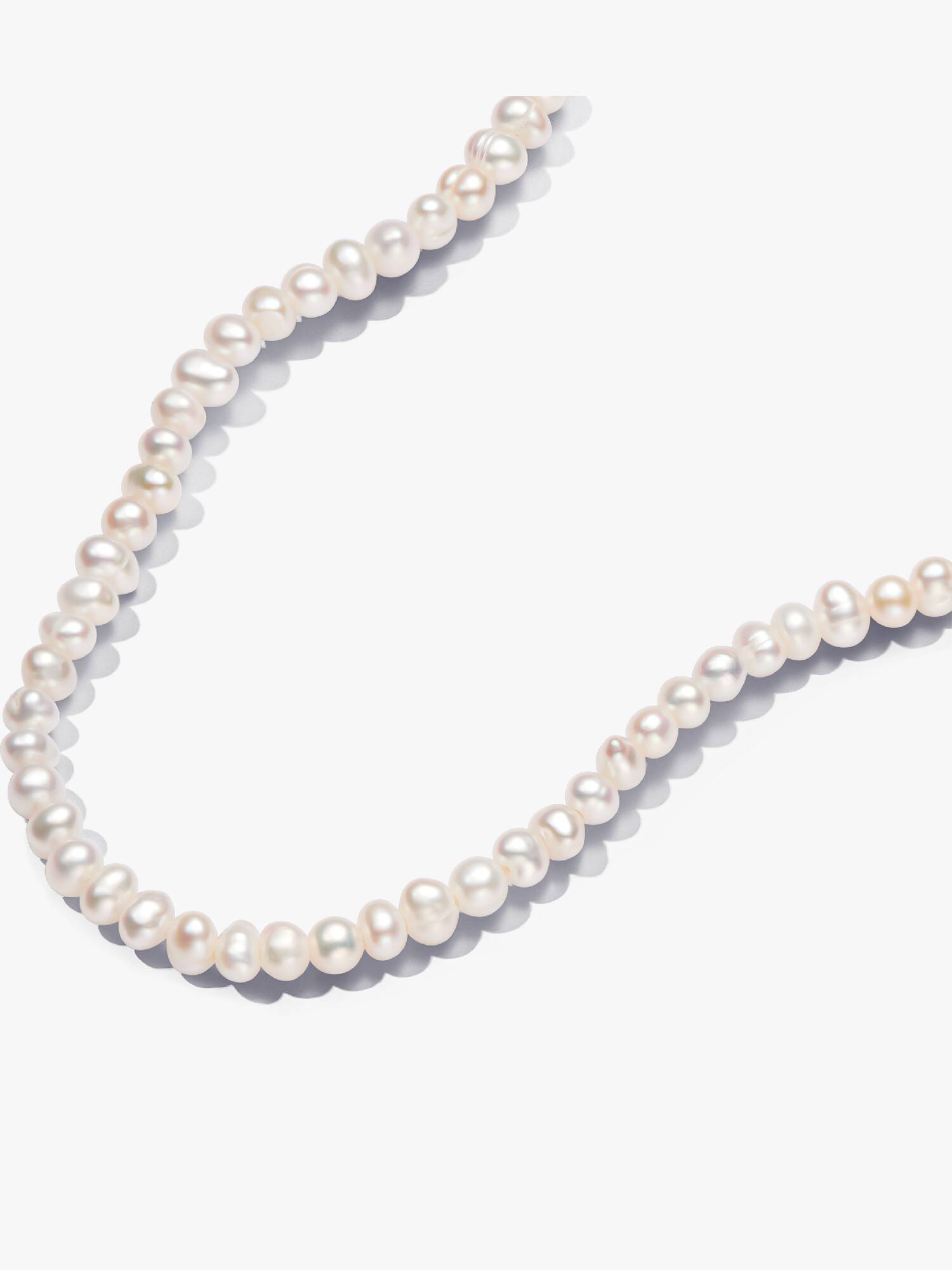 Treated Freshwater Cultured Pearls T-bar Collier Necklace