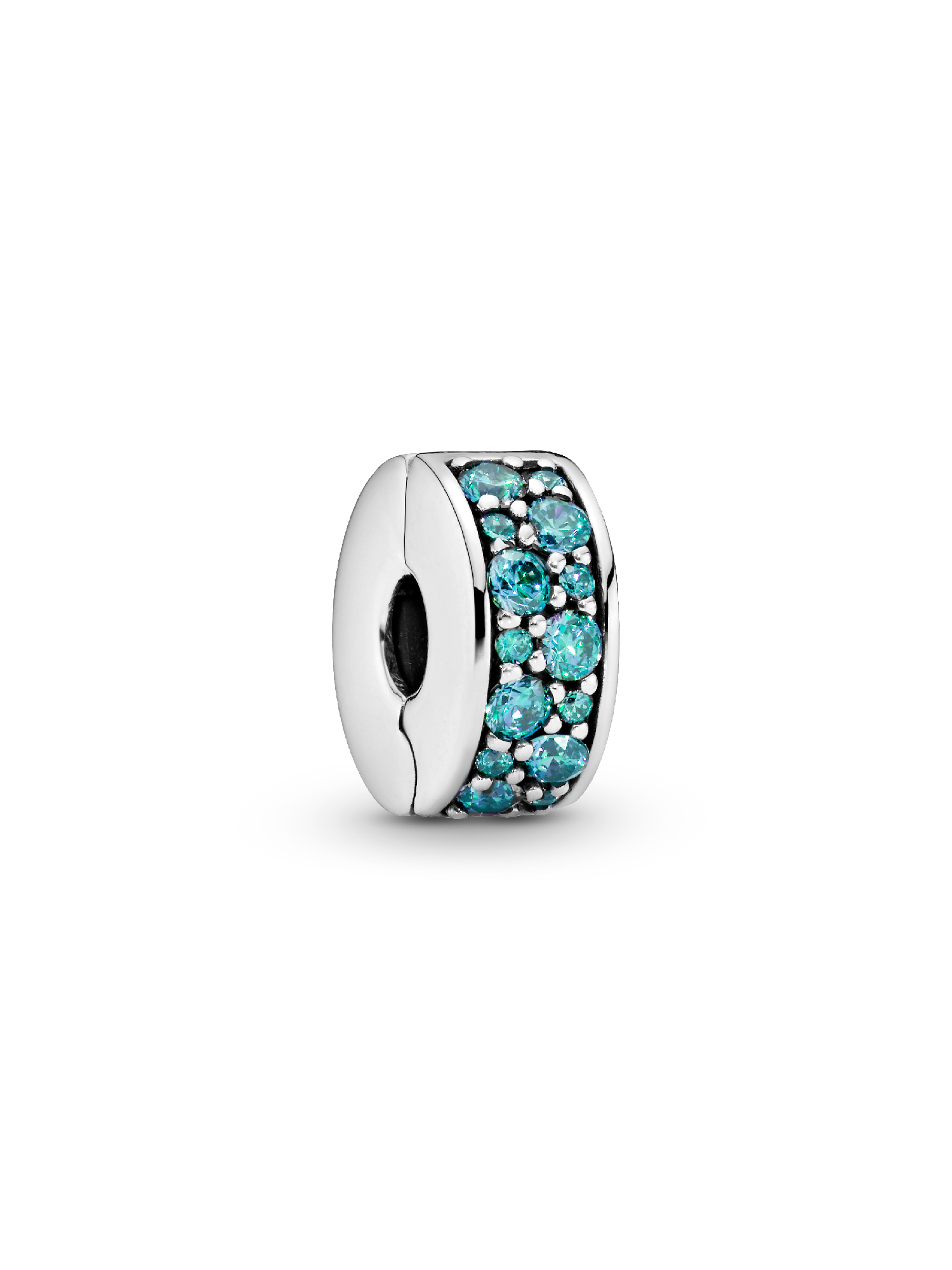 Teal Pavé Clip Charm