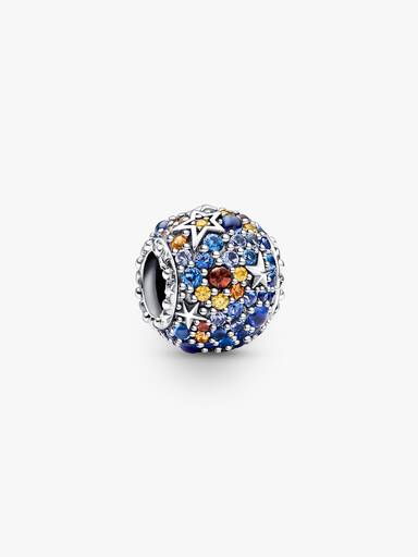 Planet Mercury & Stars Sparkling Charm