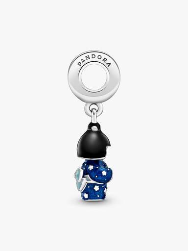 Japanese Doll in Blue Kimono Dangle Charm