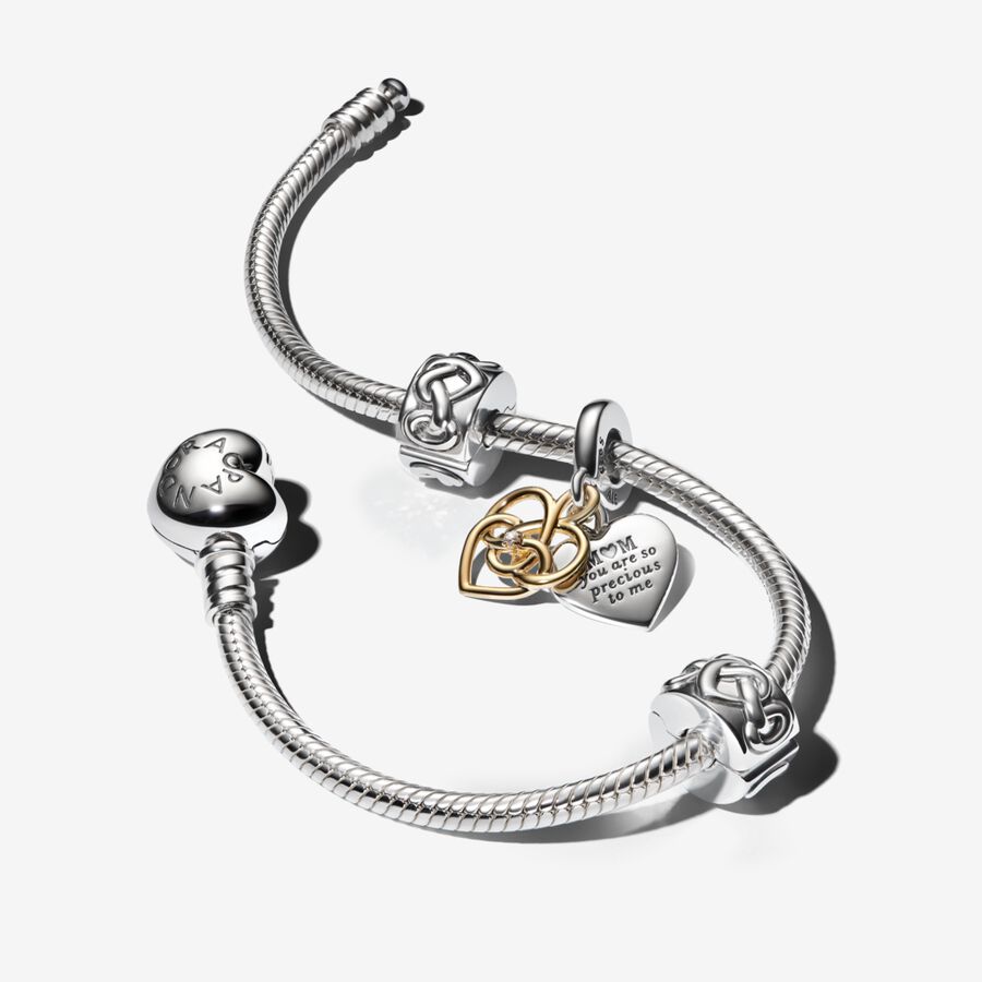 Lab-grown Diamond & Hearts Bracelet Gift Set image number 0