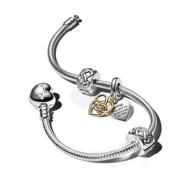 Lab-grown Diamond & Hearts Bracelet Gift Set