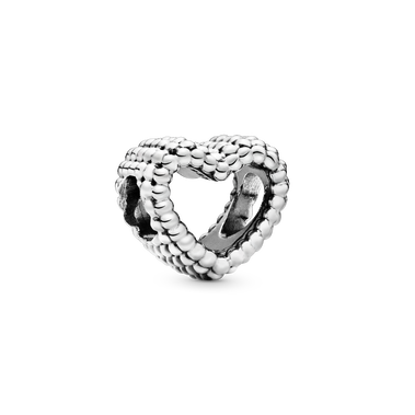 珠飾鏤空心形串飾
