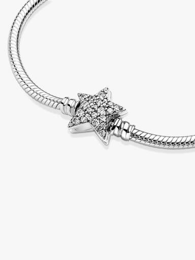 Asymmetric Star Clasp Snake Chain Bracelet