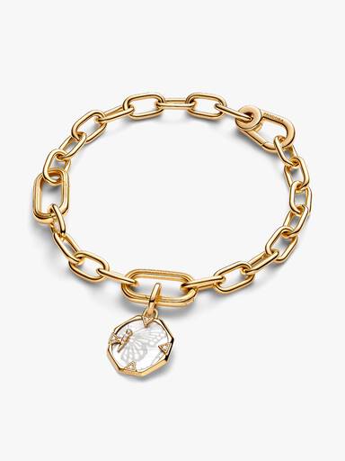 Pearlescent Butterfly Medallion Charm