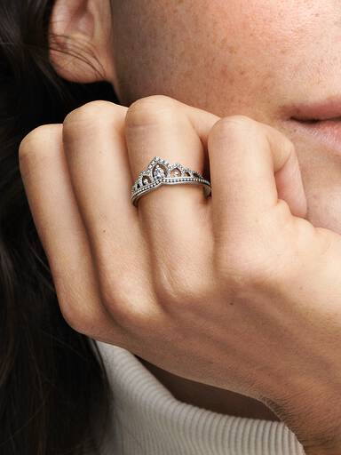 Regal Beaded Tiara Ring