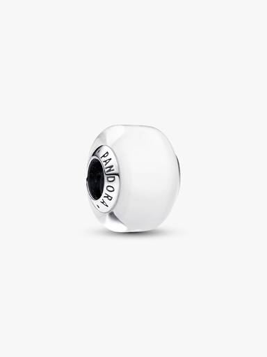 White Mini Murano Glass Charm