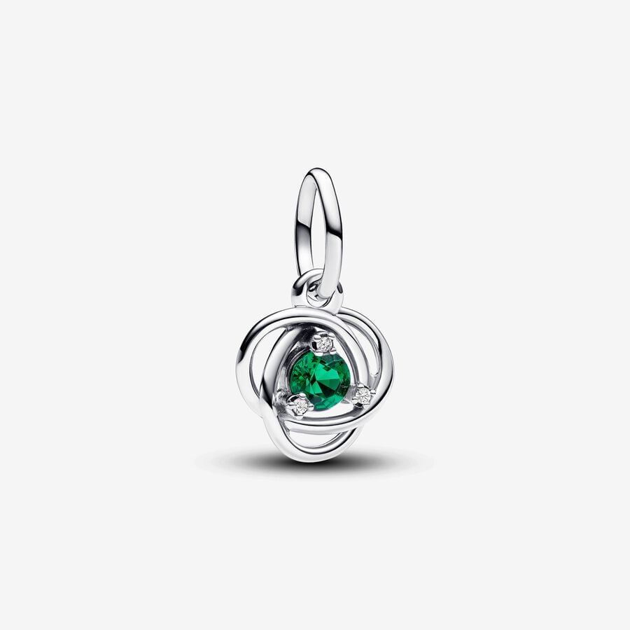 Green Eternity Circle Dangle Charm image number 0