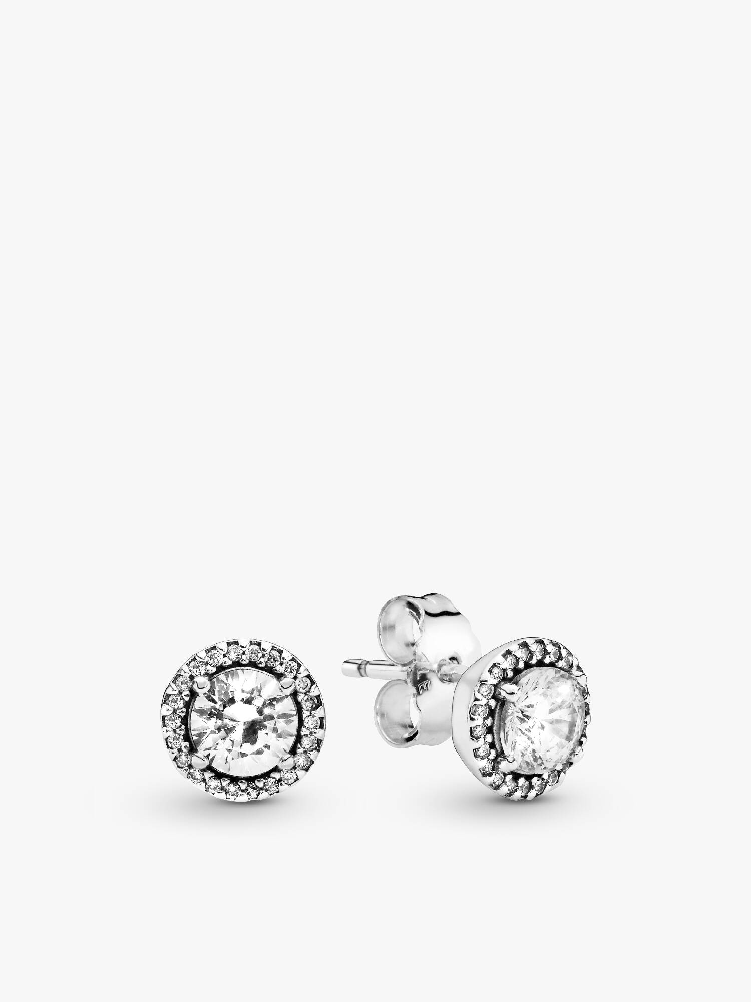 Round Sparkle Stud Earrings
