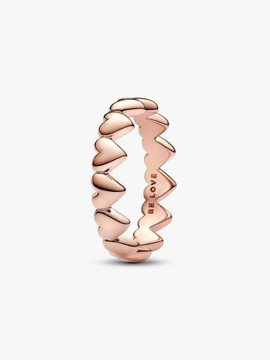 相連心形戒指