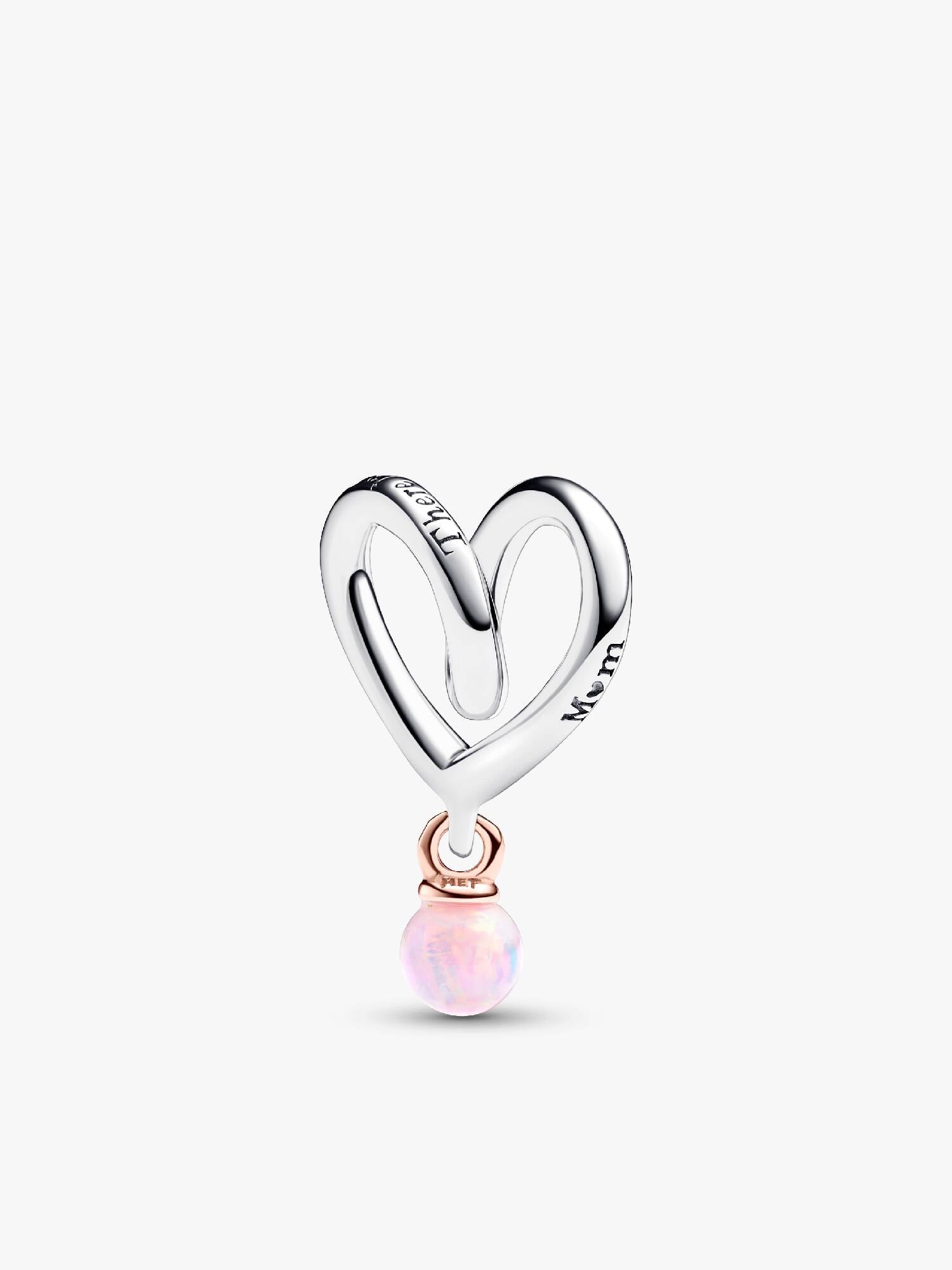 Two-tone Wrapped Heart Charm