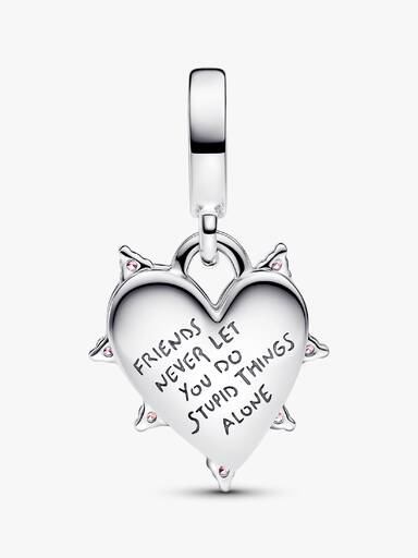 Friendship Opalescent Double Dangle Charm