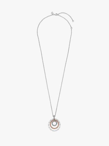 Two-tone Circles Pendant & Necklace