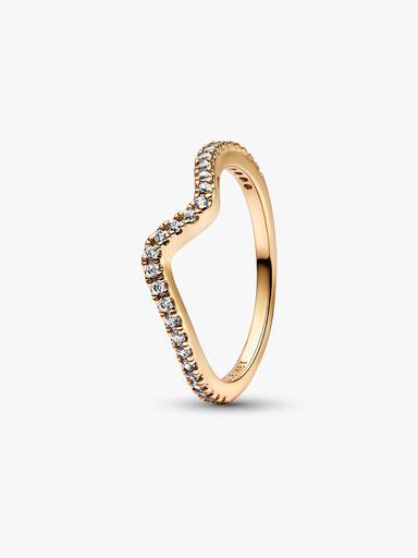 璀璨波浪紋戒指