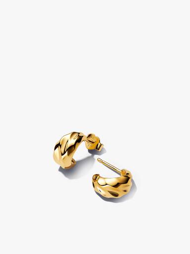 Twisted Hoop Earrings Set
