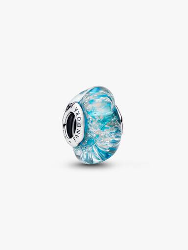綠松石色閃爍 Murano 琉璃串飾