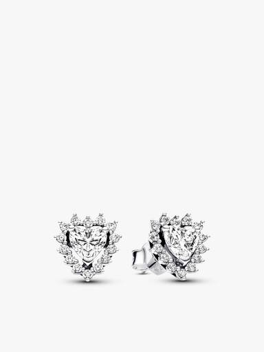 Sparkling Double Heart Halo Jewellery Gift Set