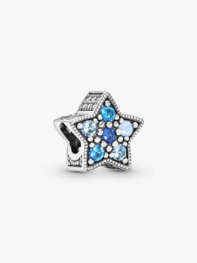 Bright Blue Star Charm