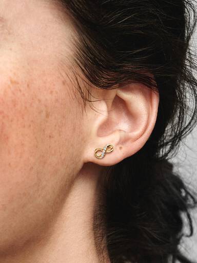 無限璀璨針式耳環