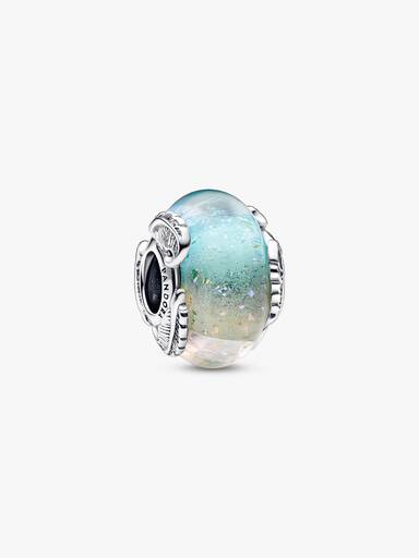 彩色 Murano 琉璃弧形羽毛串飾