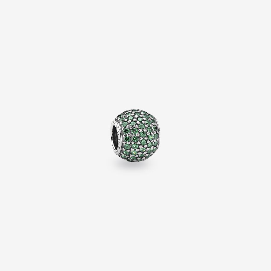 SALE - Green Pavé Ball Charm image number 0