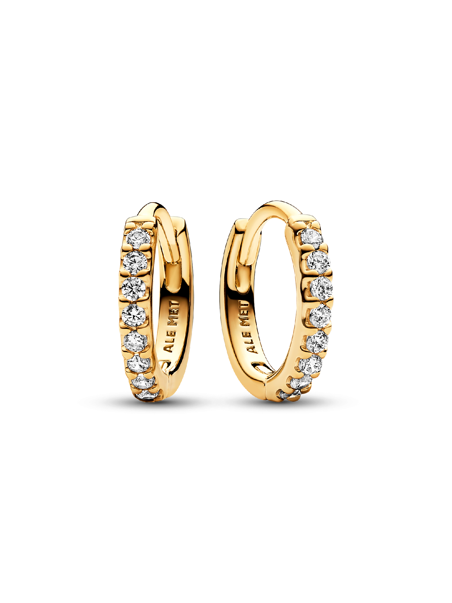 Sparkling Huggie Hoop Earrings