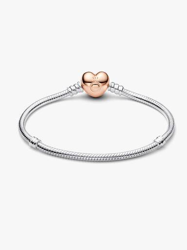 Heart & Snake Chain Bracelet