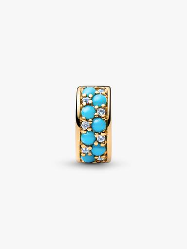 Aqua Blue Clip Charm