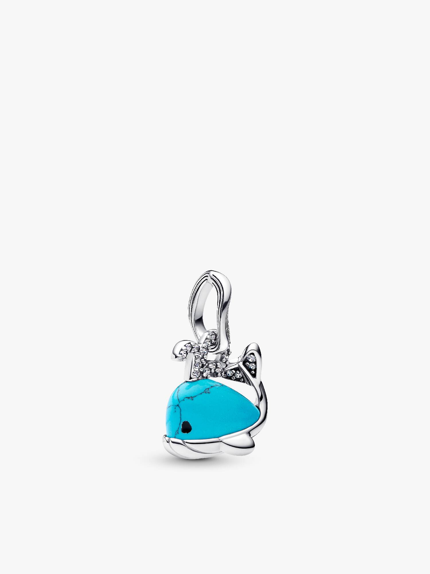 Turquoise-coloured Whale Dangle Charm