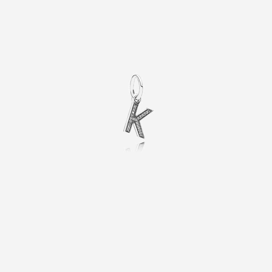 SALE - Letter K pendant charm image number 0