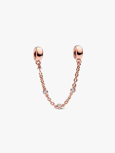 Triple Clear Stone Safety Chain