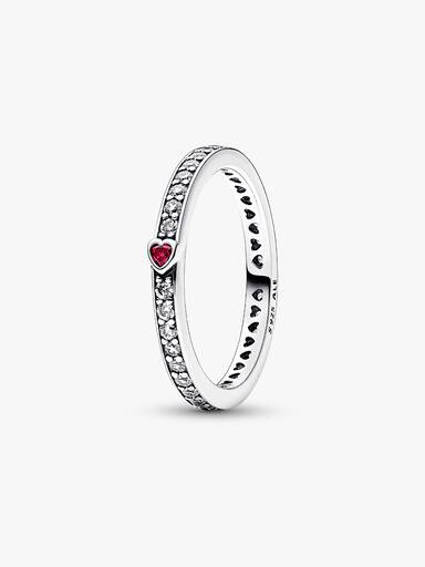 Sparkling Love Message Ring